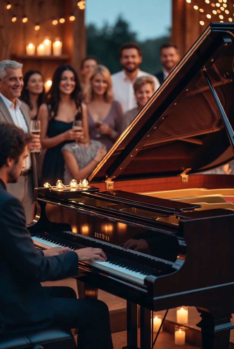 Velvet Cadence at the piano